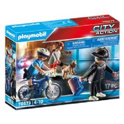 *** PLAYMOBIL - POLICIÈRE ET VOLEUR #70573